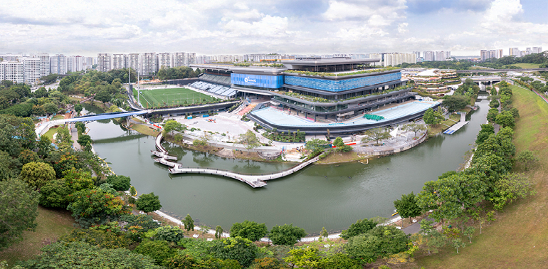 Aerial View of the Punggol Regional Sport Centre
